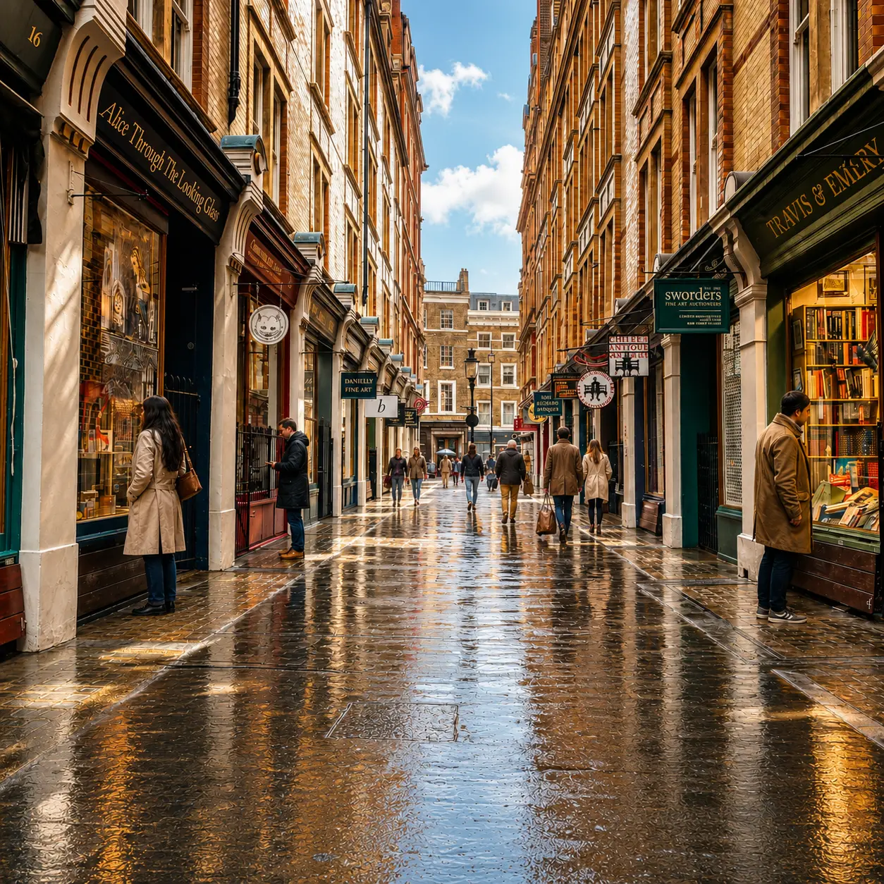 A calm public space in Covent Garden